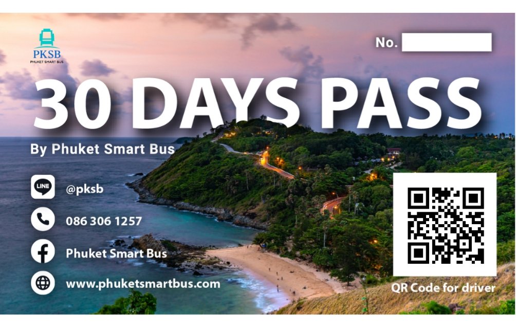 30 Day Pass — Phuket Smart Bus Day Pass