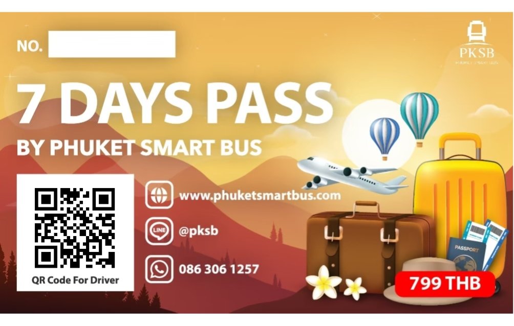 7 Days Pass — Phuket Smart Bus Day Pass