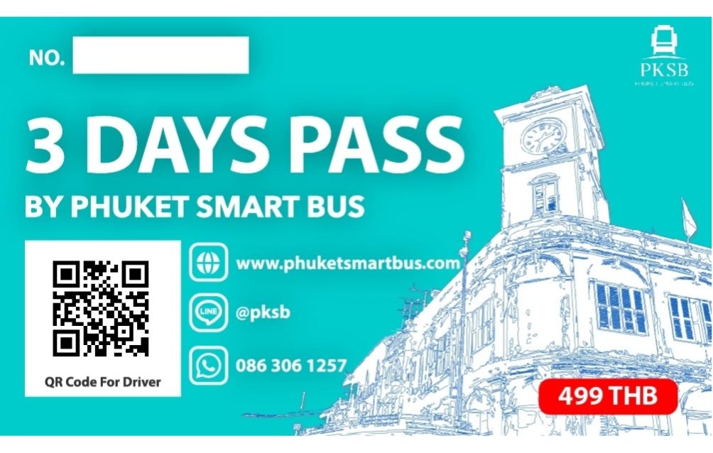 3 Days Pass — Phuket Smart Bus Day Pass